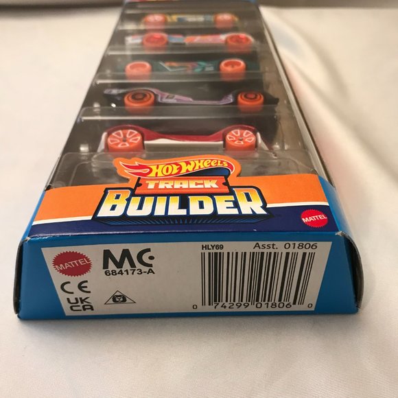 2022 Mattel Hot Wheels Track Builder Cars 5 Pack HLY69 Assorted 01806 NEW - Picture 6 of 8